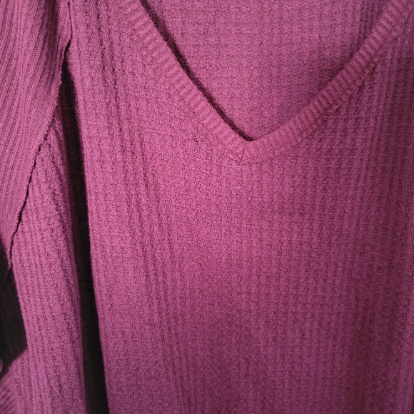 Free People We The Free Santa Clara Thermal Cotton Bohemian Shirt. Size L - Picture 7 of 8